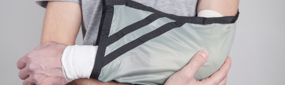 personal injury victim with arm injury