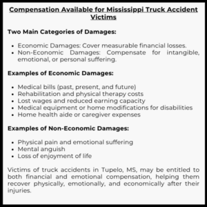Compensation Available for Mississippi Truck Accident Victims